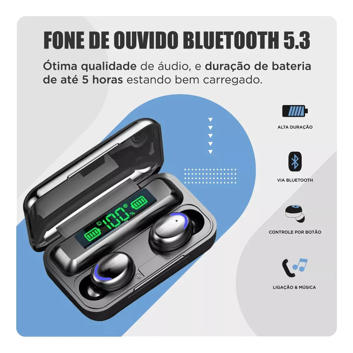 Audífonos in-ear gamer inalámbricos F9